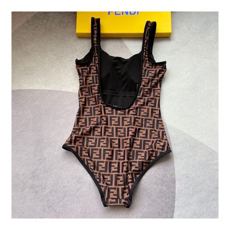 fendi one piece bathing|Fendi black bikini.